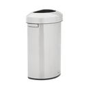 21 gal Half Round Stainless Steel Can 