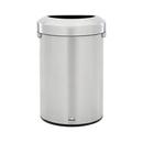 21 gal Half Round Stainless Steel Can