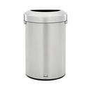 21 gal Half Round Stainless Steel Can 