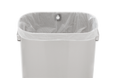 Rubbermaid Stainless Steel 18-1/5 x 25-3/5 x 11-3/10 in. Metal Trash Can in Stainless Steel 