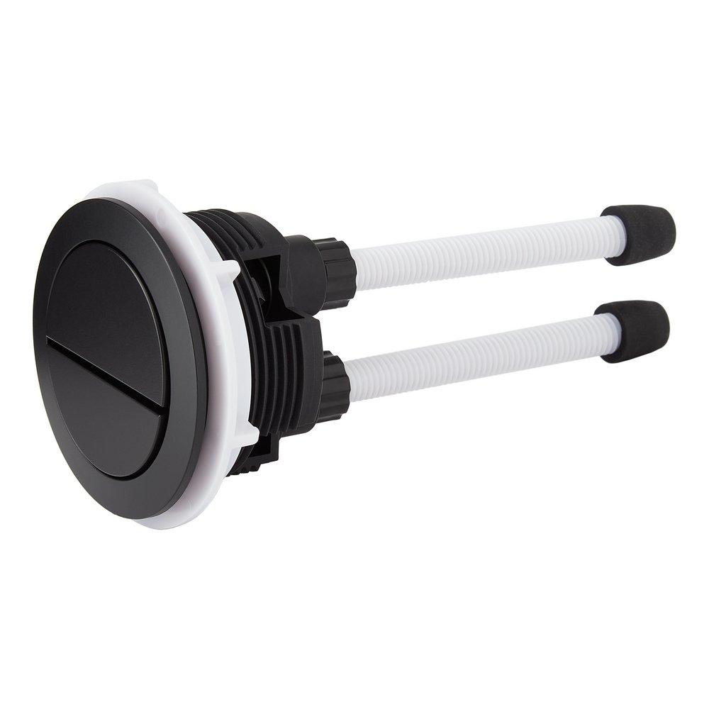 Signature Hardware Matte Black 2-1/4 x 2-1/4 in. Brass Flush Actuator 