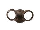 2-Light Dusk to Dawn Round LED Light in Bronze 