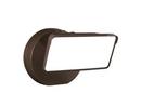 Selectable Square Dusk to Down LED Flood Light in Bronze 