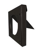FLUSH-MOUNT METAL DRYERWALLVENT - BLACK NO COLLAR 