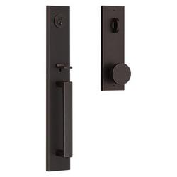 Grip Keyed Entry and Single Point Handle Set in Venetian Bronze