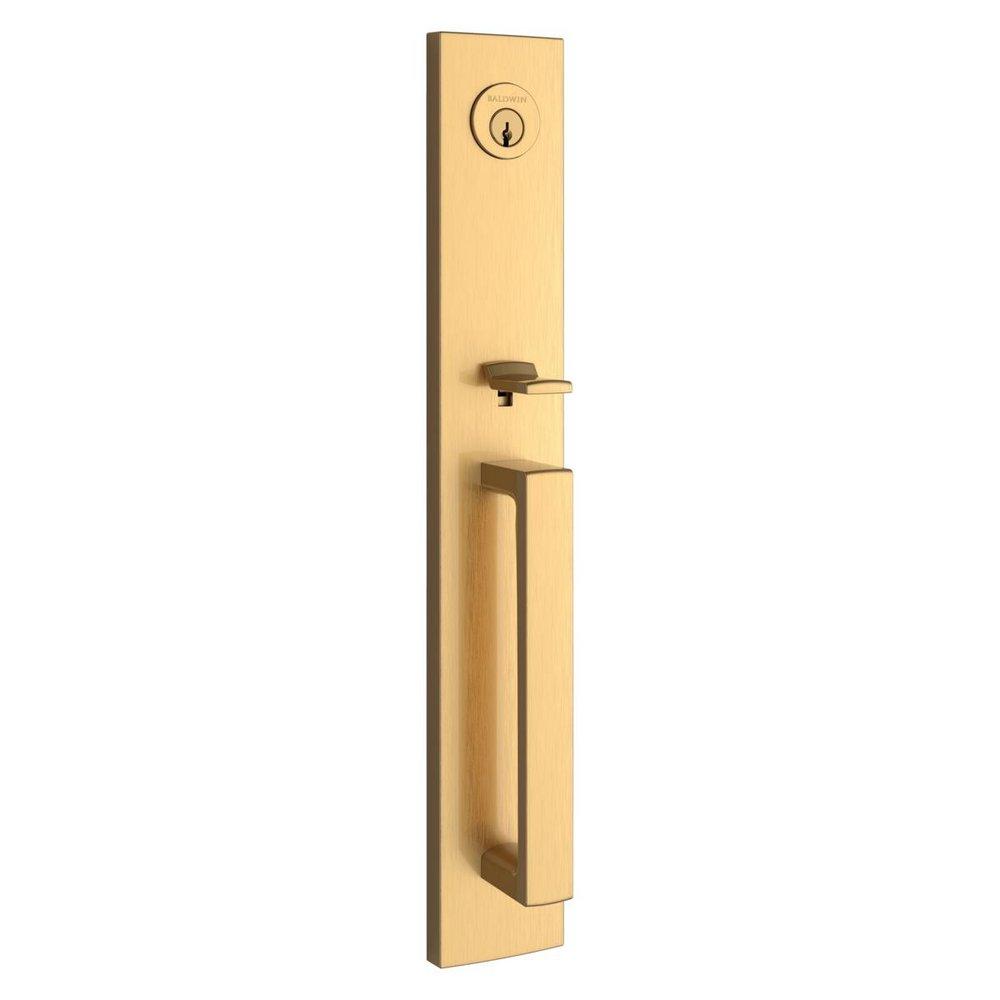 Emergency Egress Handleset in Satin Brass 
