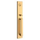 Emergency Egress Handleset in Satin Brass 