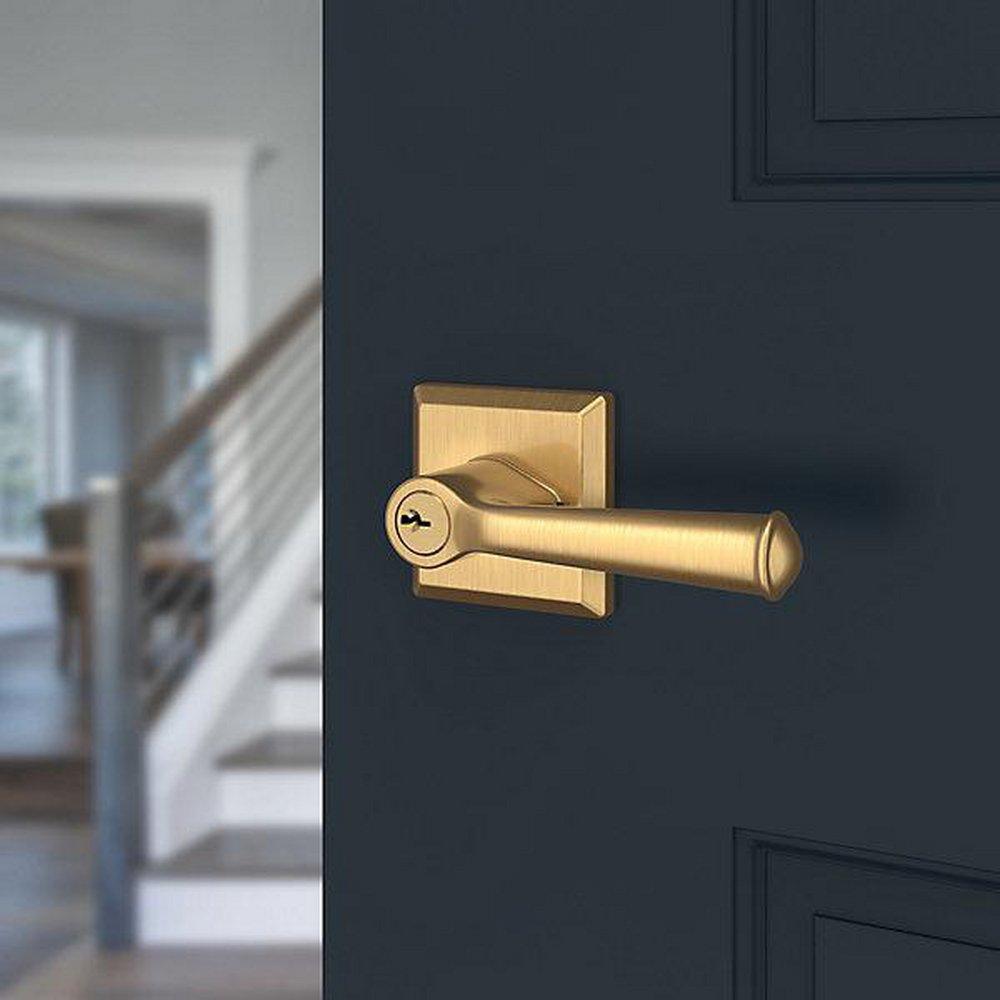 Baldwin Lifetime PVD Satin Brass Lever 