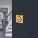 Baldwin Lifetime Satin Brass Keyed Entry Cylinder and Deadbolt in Lifetime Satin Brass 