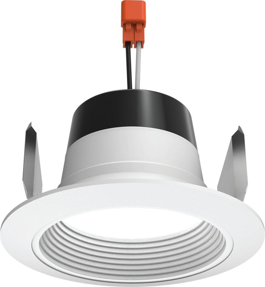 4 JUNO RETROFIT ADJUSTABLE GENERATION 4 900 NOMINAL LUMENS 3000K 90+ CRI 120V FORWARD/REVERSE PHASE CUT WHITE WHITE TRIM RING 