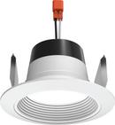 4 JUNO RETROFIT ADJUSTABLE GENERATION 4 900 NOMINAL LUMENS 3000K 90+ CRI 120V FORWARD/REVERSE PHASE CUT WHITE WHITE TRIM RING 