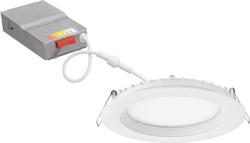 4-3/5 x 1-2/5 in. 13W LED Recessed Housing & Trim in Matte White