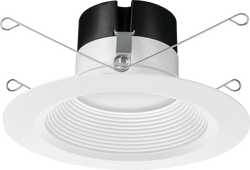 4-1/8 x 3-2/3 in. 10.5W LED Recessed Housing & Trim in Matte White