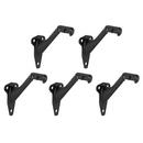 188151 STANDARD HANDRAIL BRACKET HEAVY DUTY HARDWARE FOR STAIRWAYS IN HOME OR OFFICE MATTE BLACK 5-PACK 