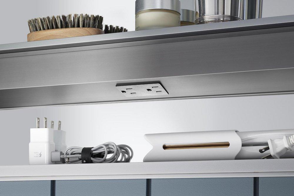 KOHLER Dark Anodized Aluminum 31-13/16 x 40 in. Surface Mount Medicine Cabinet 