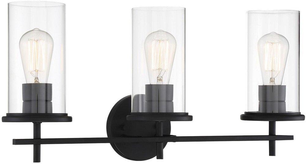 3-Light Wall Sconce in Clear 