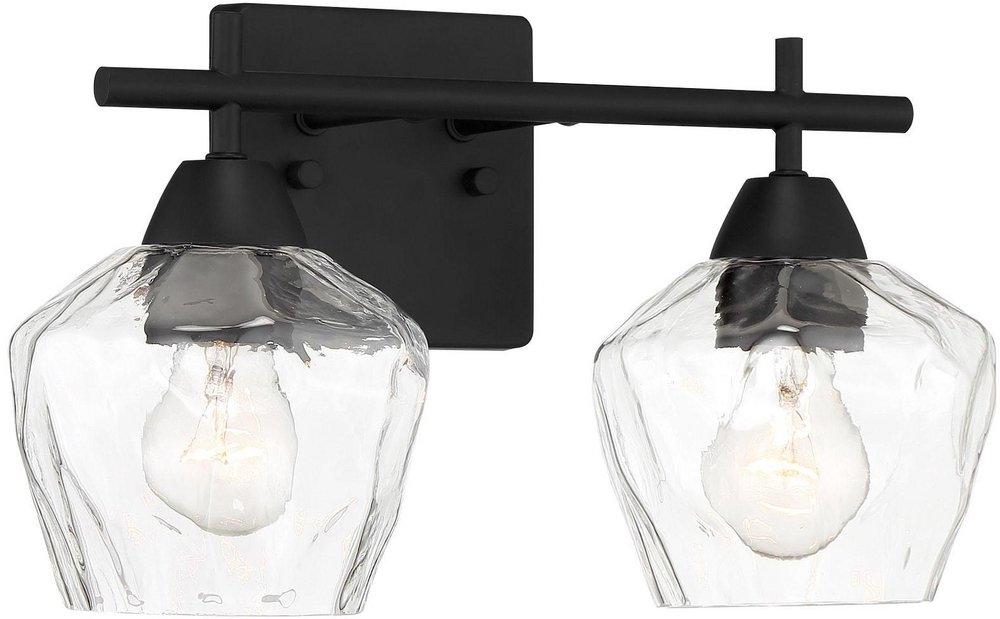 2-Light Vanity Fixture in Clear 