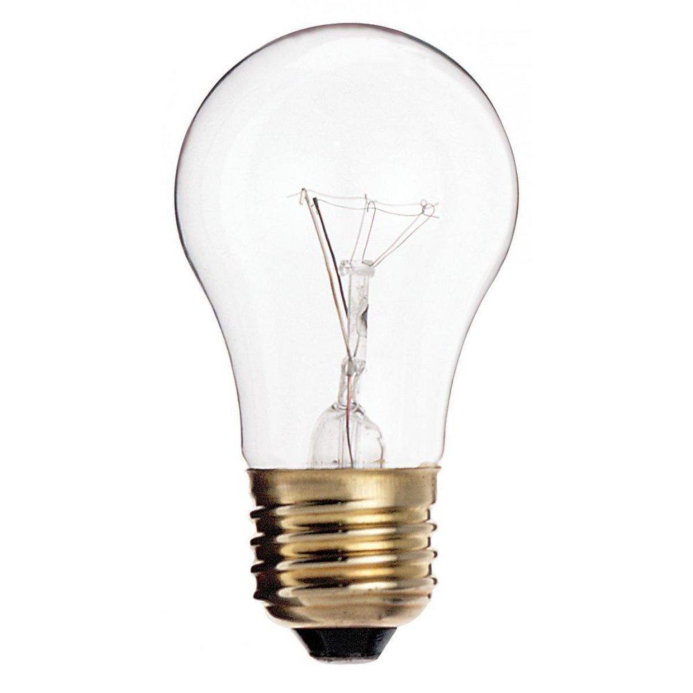 SATCO Clear A15 Dimmable Incandescent Light Bulb with Medium Base 