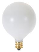 15W 3 in. G16 1/2 Incandescent Light Bulb with a Candelabra E-12 Base Dimmable in Satin White