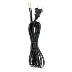 8 ft. 18/2 Black Cord with Molded Plug