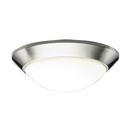 Kichler Lighting Brushed Nickel 75W 2-Light Medium Base Incandescent Ceiling Light 