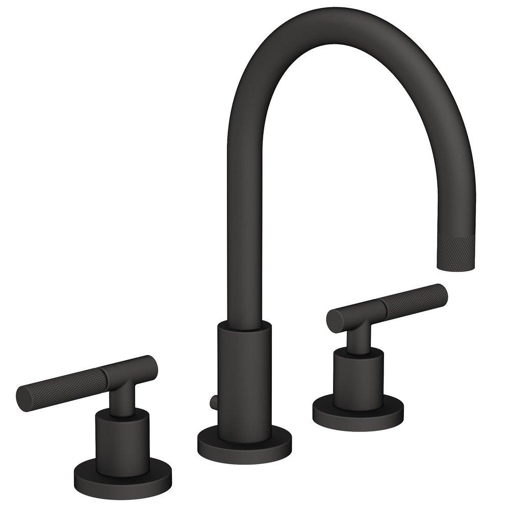 Newport Brass Flat Black Two Handle Widespread Bathroom Sink Faucet 