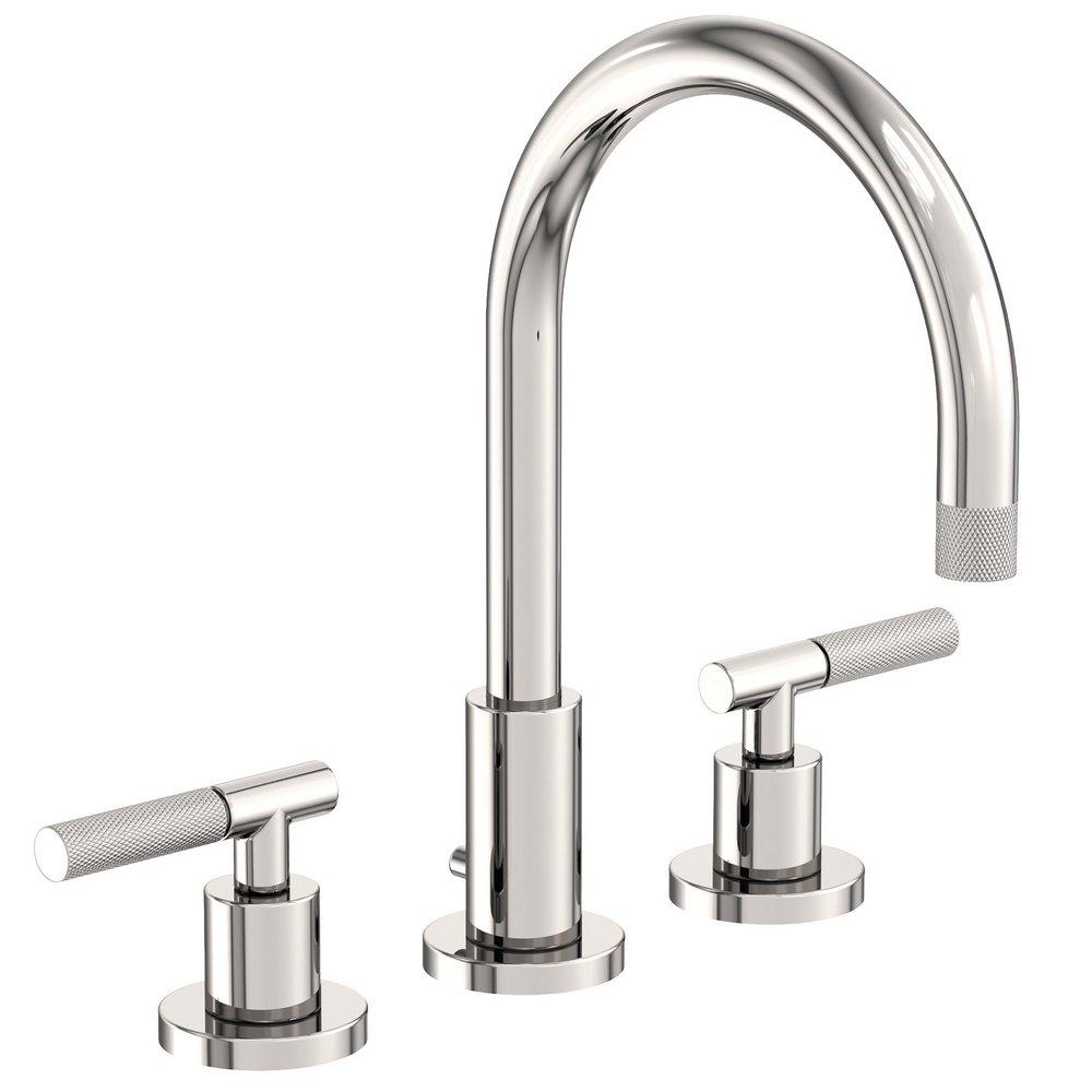Two Handle Widespread Bathroom Sink Faucet in Polished Nickel 