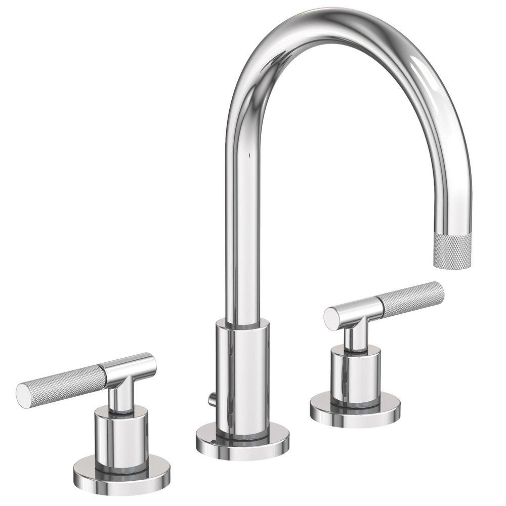 Two Handle Widespread Bathroom Sink Faucet in Polished Chrome 
