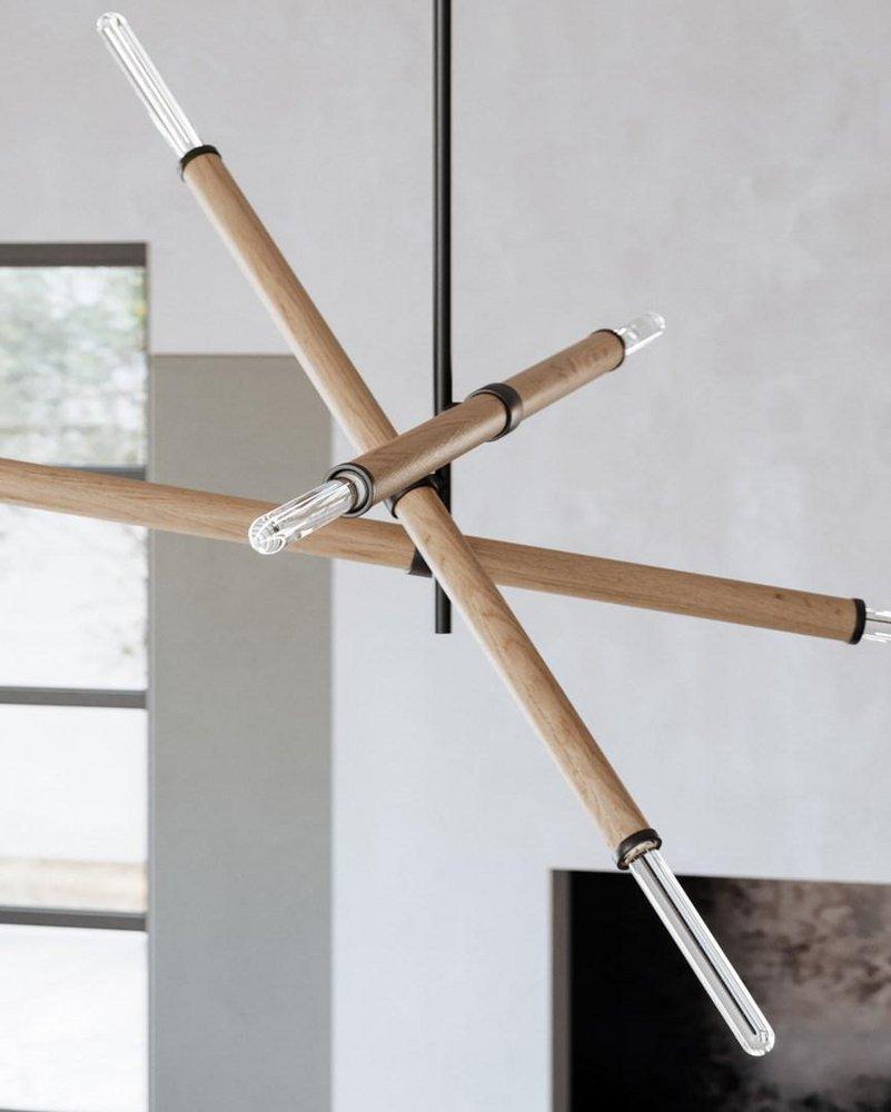 Troy Lighting Soft Black 28 x 34-1/4 in. 75W 1-Tier 6-Light Incandescent Modern Chandelier 