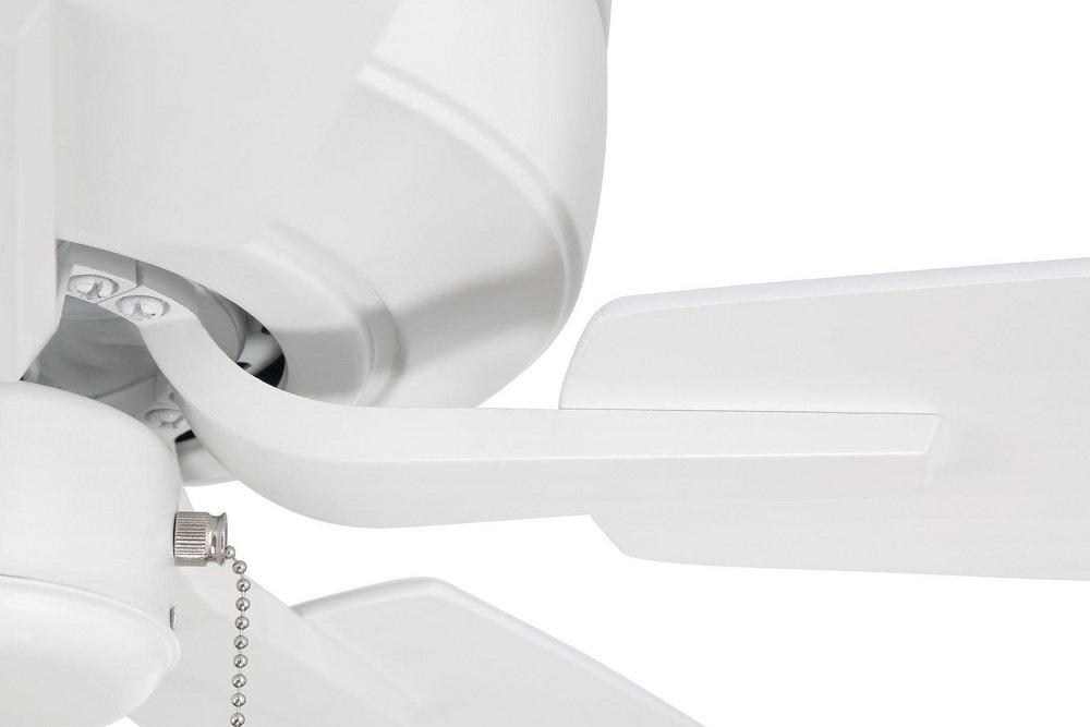 Craftmade White 52 in. 5-Blade Indoor Ceiling Fan 