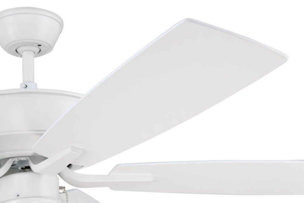 Craftmade White 52 in. 5-Blade Indoor Ceiling Fan 