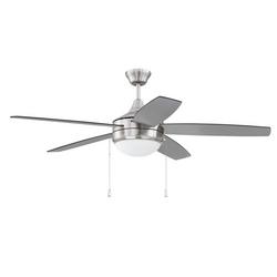 52 in. 5-Blade Indoor Ceiling Fan in Brushed Polished Nickel