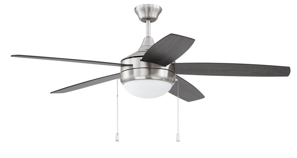 Craftmade Brushed Polished Nickel 52 in. 5-Blade Indoor Ceiling Fan 
