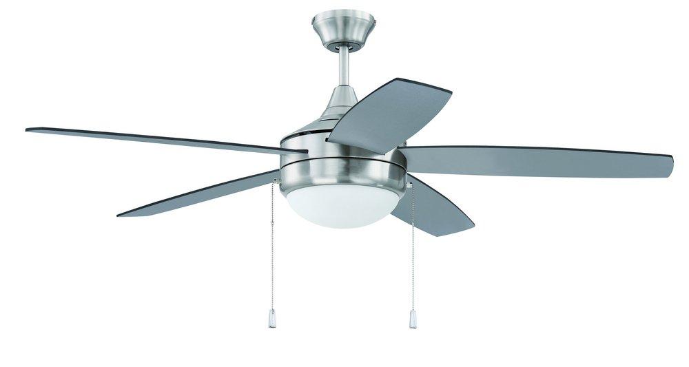 Craftmade Brushed Polished Nickel 52 in. 5-Blade Indoor Ceiling Fan 