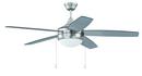 Craftmade Brushed Polished Nickel 52 in. 5-Blade Indoor Ceiling Fan 