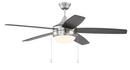 Craftmade Brushed Polished Nickel 52 in. 5-Blade Indoor Ceiling Fan 