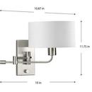 1-LT BN SL SHADE WALL LIGHT 