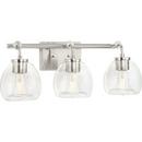 Progress Lighting Brushed Nickel 60W 3-Light Medium E-26 Vanity Fixture 