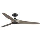 60 in. 3-Blade Indoor/Outdoor DC Motor Transitional Ceiling Fan with Remote Control in Matte Black