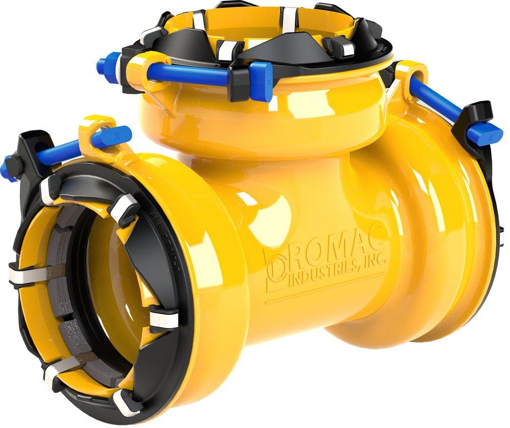 ALPHA FITTING TEE ASSEMBLY 12.75-13.30 X 12.75-13.30 6.60-7.00 EPOXY SBR R-BLUE B&N 