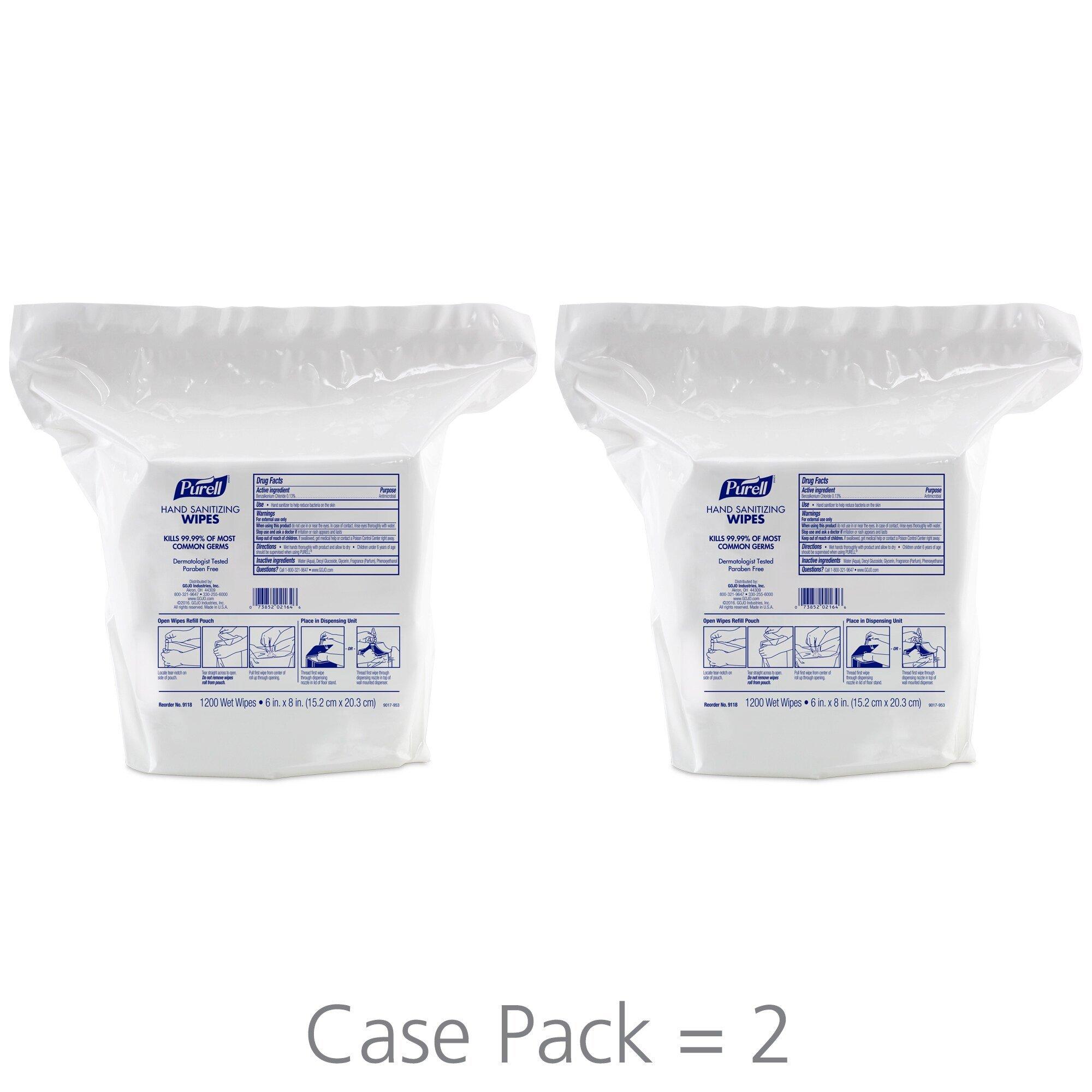 PURELL&reg; White Hand Sanitizer Wipes (Count of 1200) 