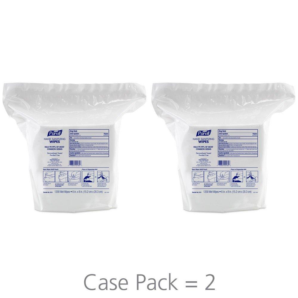 PURELL® White Refill Sanitizing Hand Wipes (Count of 1200) 