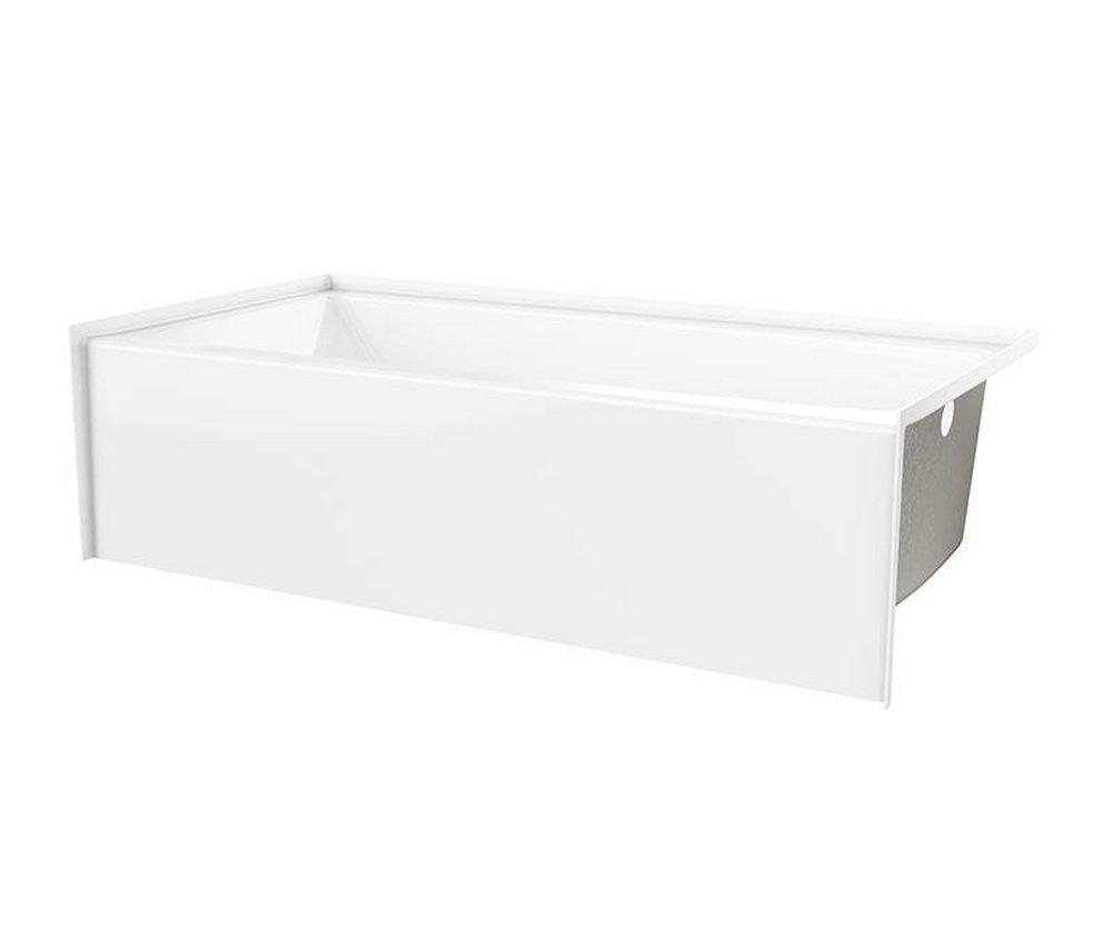 Aquarius White 60 x 31 in. Soaker Alcove Bathtub Right Drain 