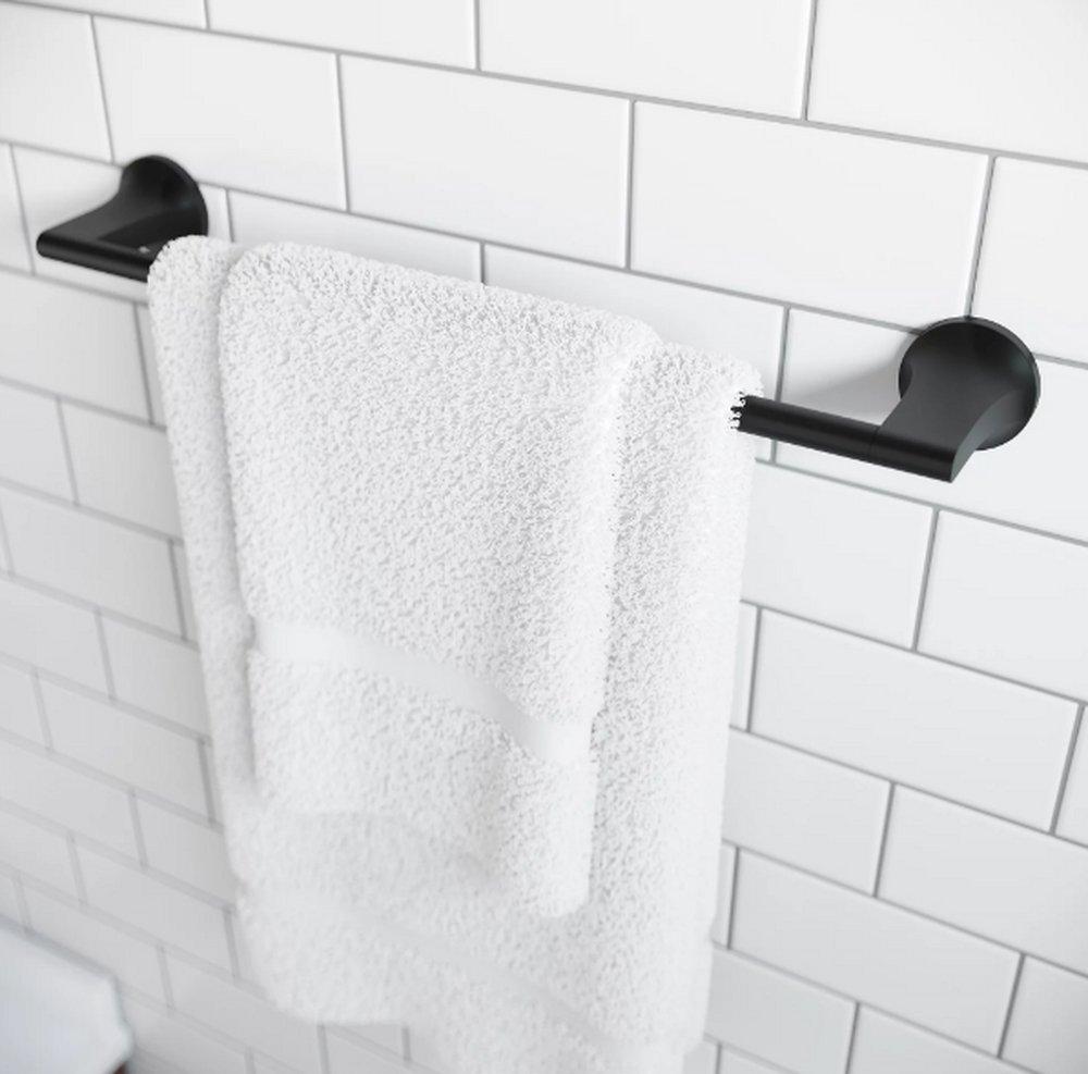 Pfister Matte Black 18 in. Towel Bar 
