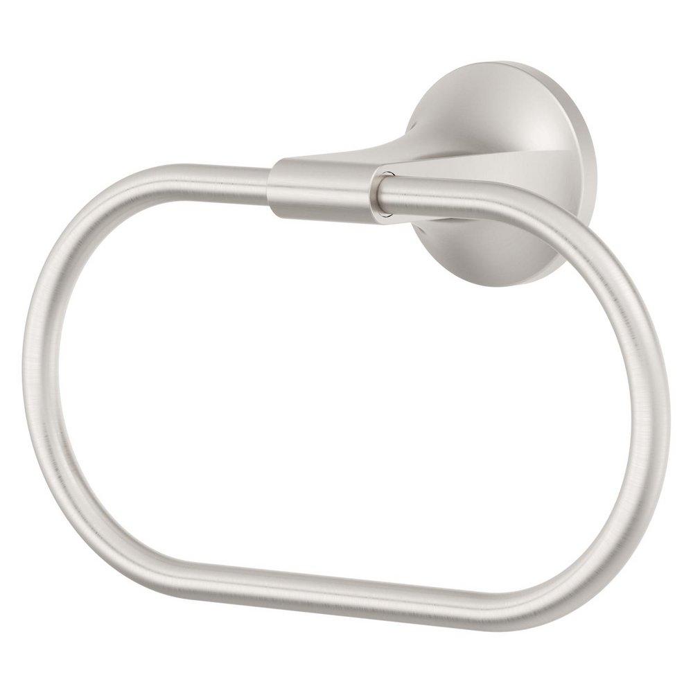 MODERN TOWEL RING SPOT DEFENSE BRUSHED NICKEL PFIRST MODERN 