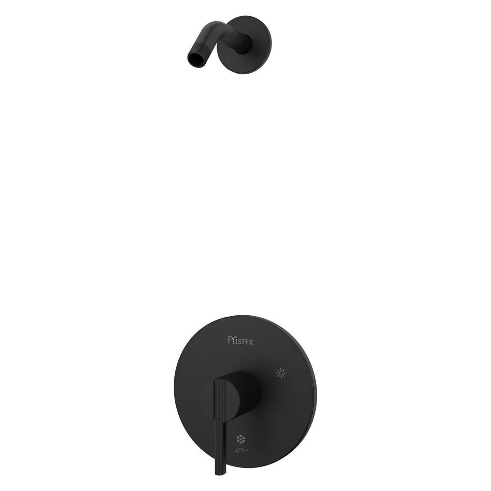 Pfister Matte Black Single Handle Bathtub & Shower Faucet (Trim Only) 