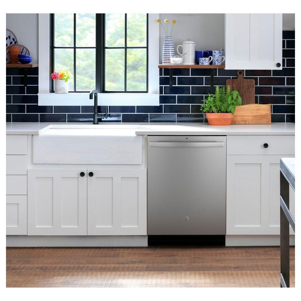 GE&reg; Fingerprint Resistant Stainless Steel 24 x 23-3/4 in. Dishwasher 