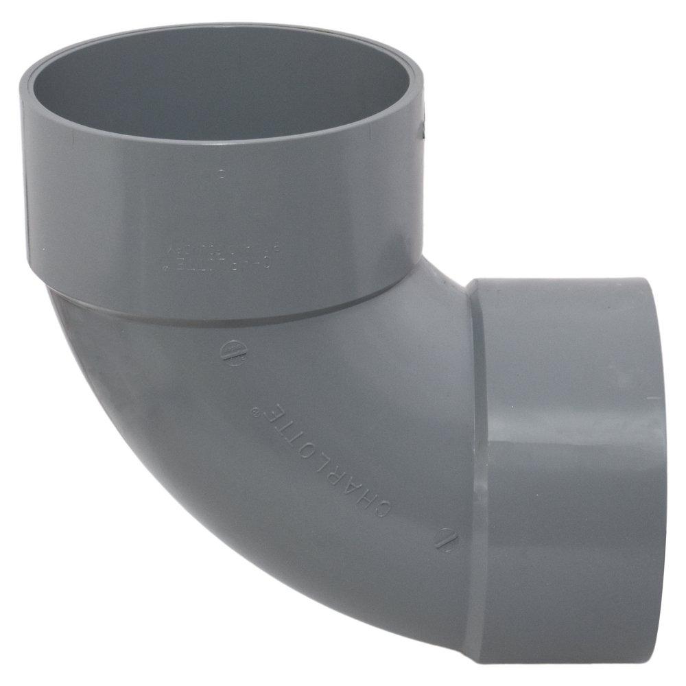 8 in.  CPVC AW 1/4 BEND HUB x HUB 