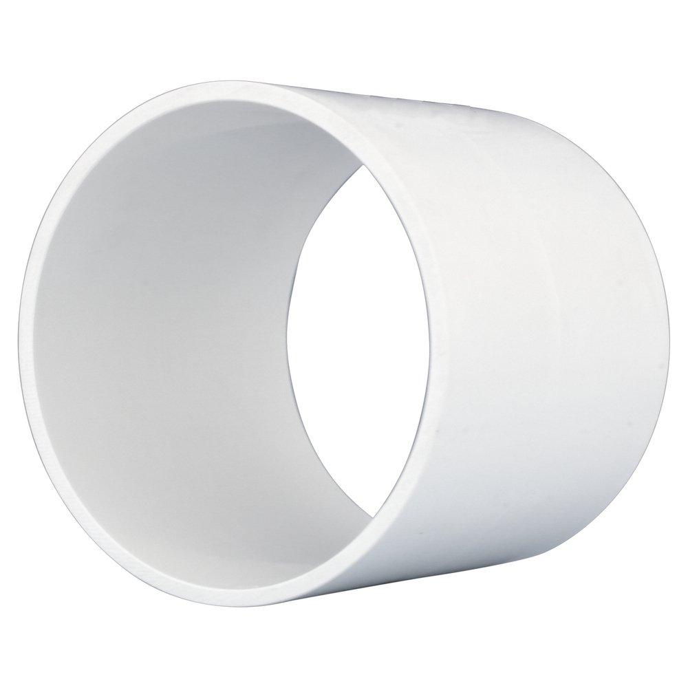 CHARLOTTE PIPE White 8-3/16 in. 140F Hub Schedule 40 Domestic PVC Repair Coupling 