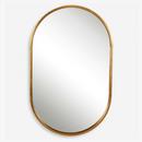 MINIMALIST GOLD OVAL MIRROR 
